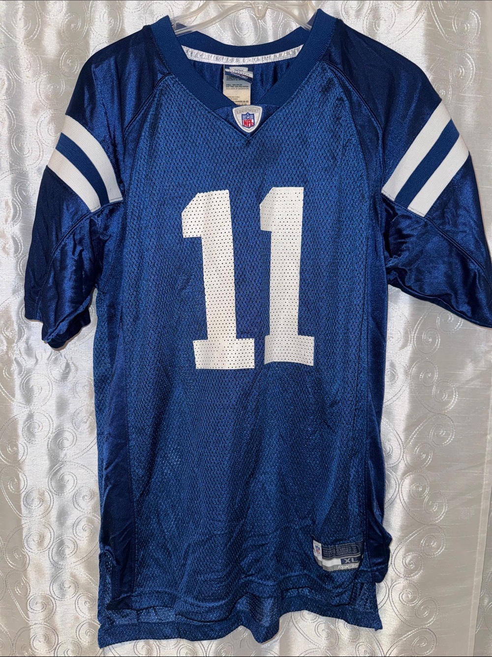 NFL Reebok Indianapolis Colts Anthony Gonzalez #11 Jersey Youth Size XL 🔥 B2
